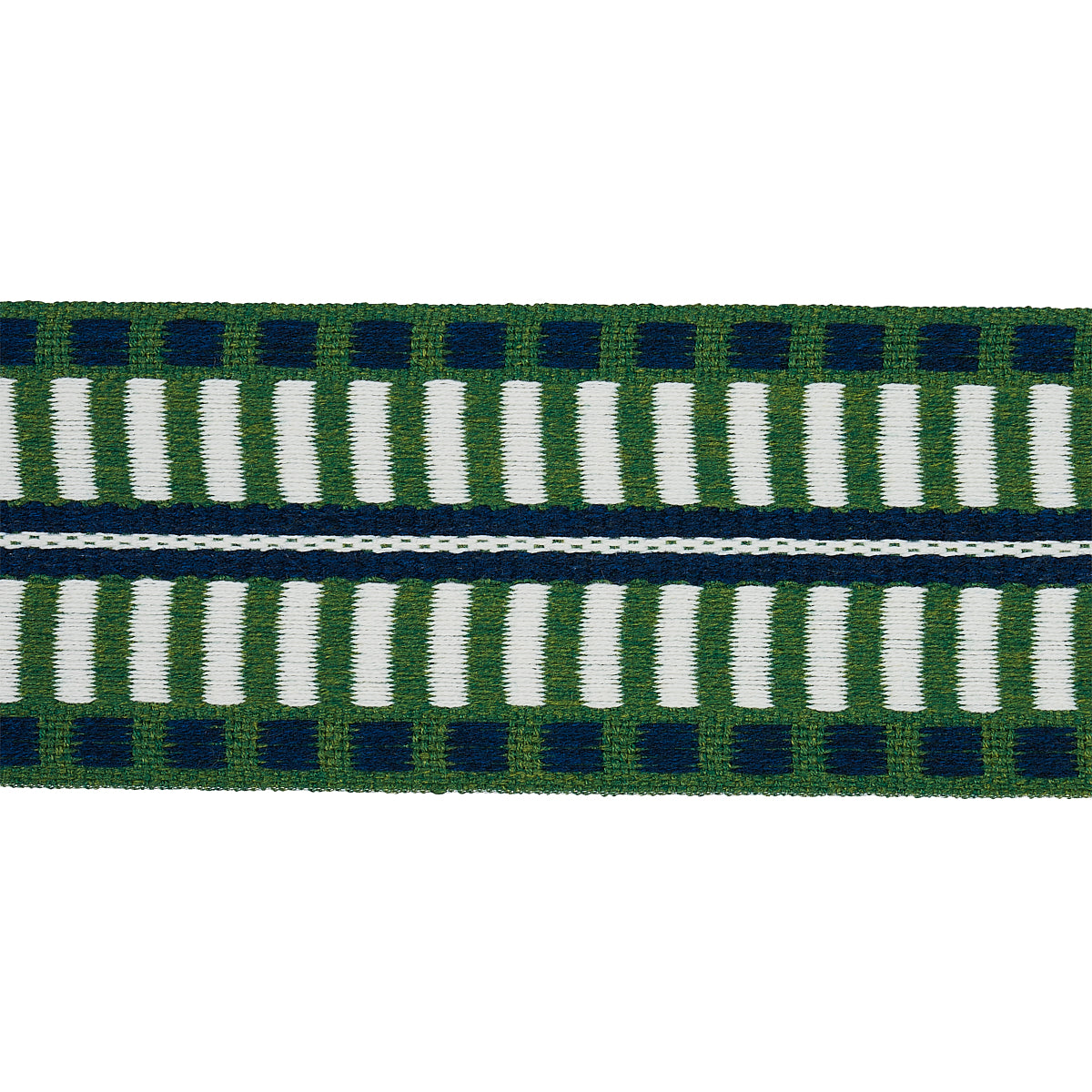 JACOBSEN-TAPE-INDOOR-OUTDOOR-EMERALD-SCHUMACHER-73632 - Schumacher Trim