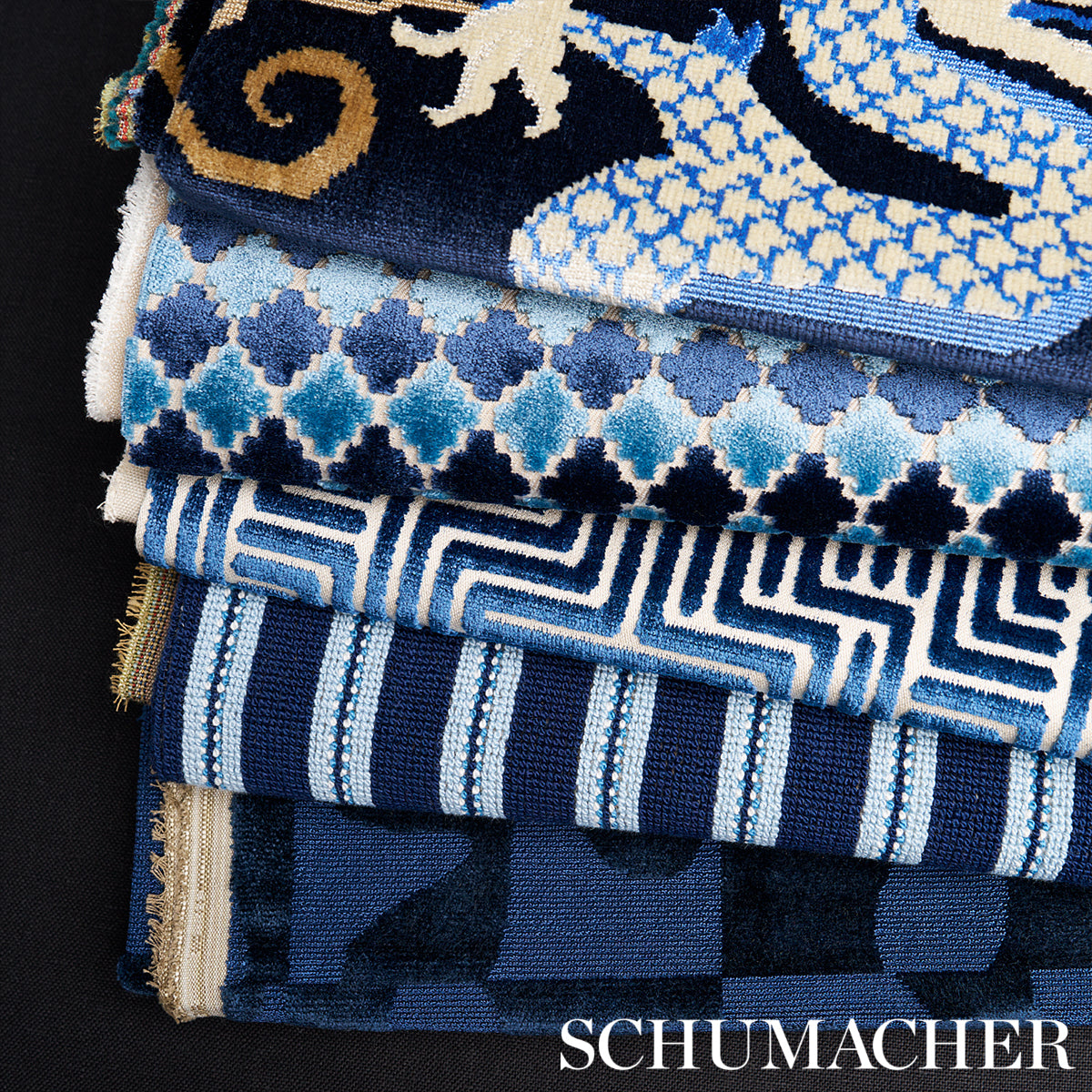 BIXI-VELVET-MIDNIGHT-BLUE-SCHUMACHER-73976 - Schumacher Fabric