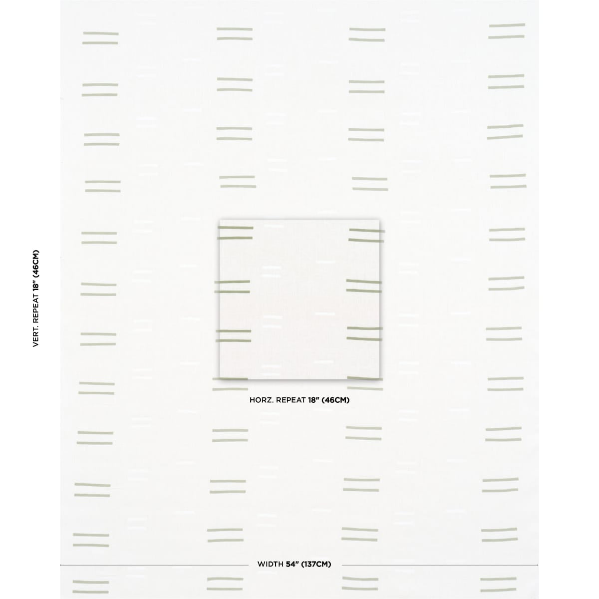 OAXACA-HAND-BLOCK-PRINT-GRASS-ON-WHITE-SCHUMACHER-74003 - Schumacher Fabric
