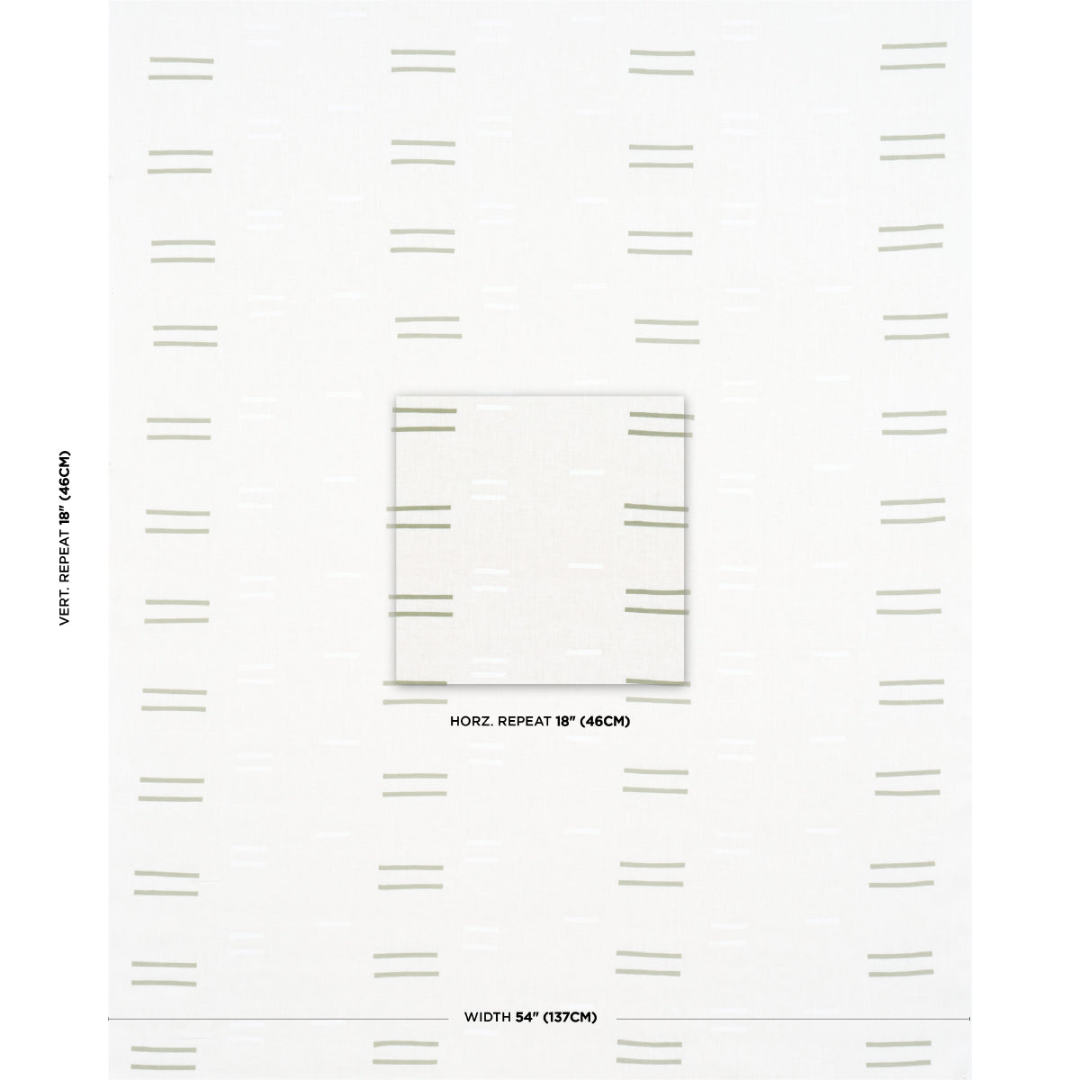 OAXACA-HAND-BLOCK-PRINT-GRASS-ON-WHITE-SCHUMACHER-74003 - Schumacher Tela