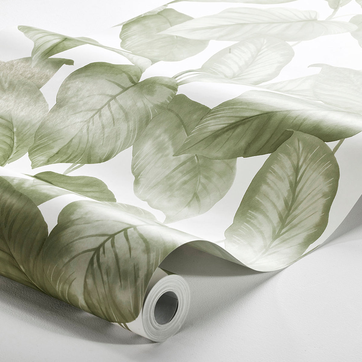 Bo Leaf wallpaper by Schumacher, 7402 — view 2 - Schumacher Wallpaper