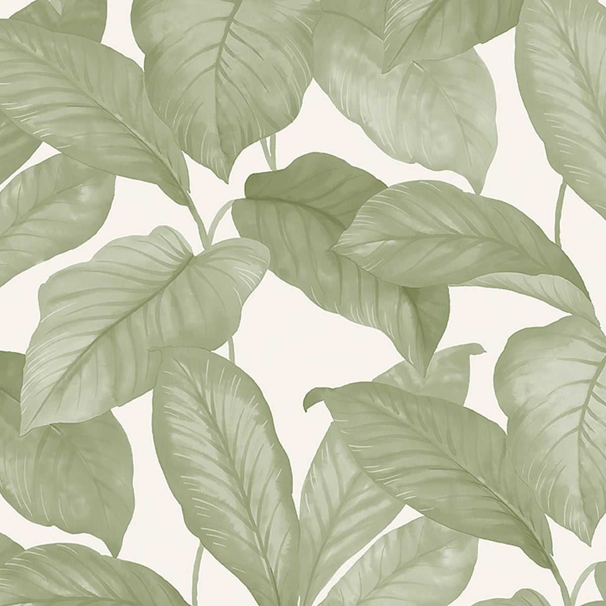 Bo Leaf wallpaper by Schumacher, 7402 - Schumacher Wallpaper