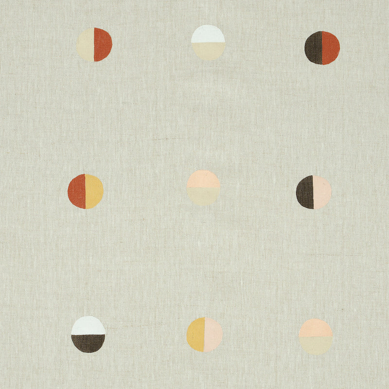 Joshua Tree Hand Block Print - Desert Moons - Schumacher 74043 Fabric - Schumacher Fabric