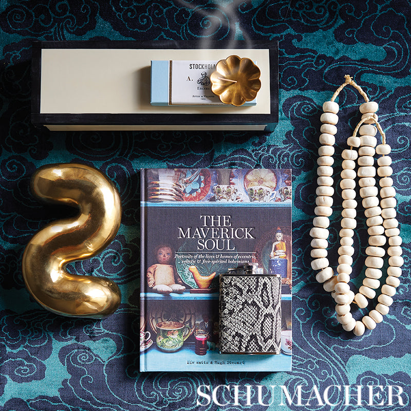 SOZAN-VELVET-PEACOCK-SCHUMACHER-74061 - Schumacher Fabric