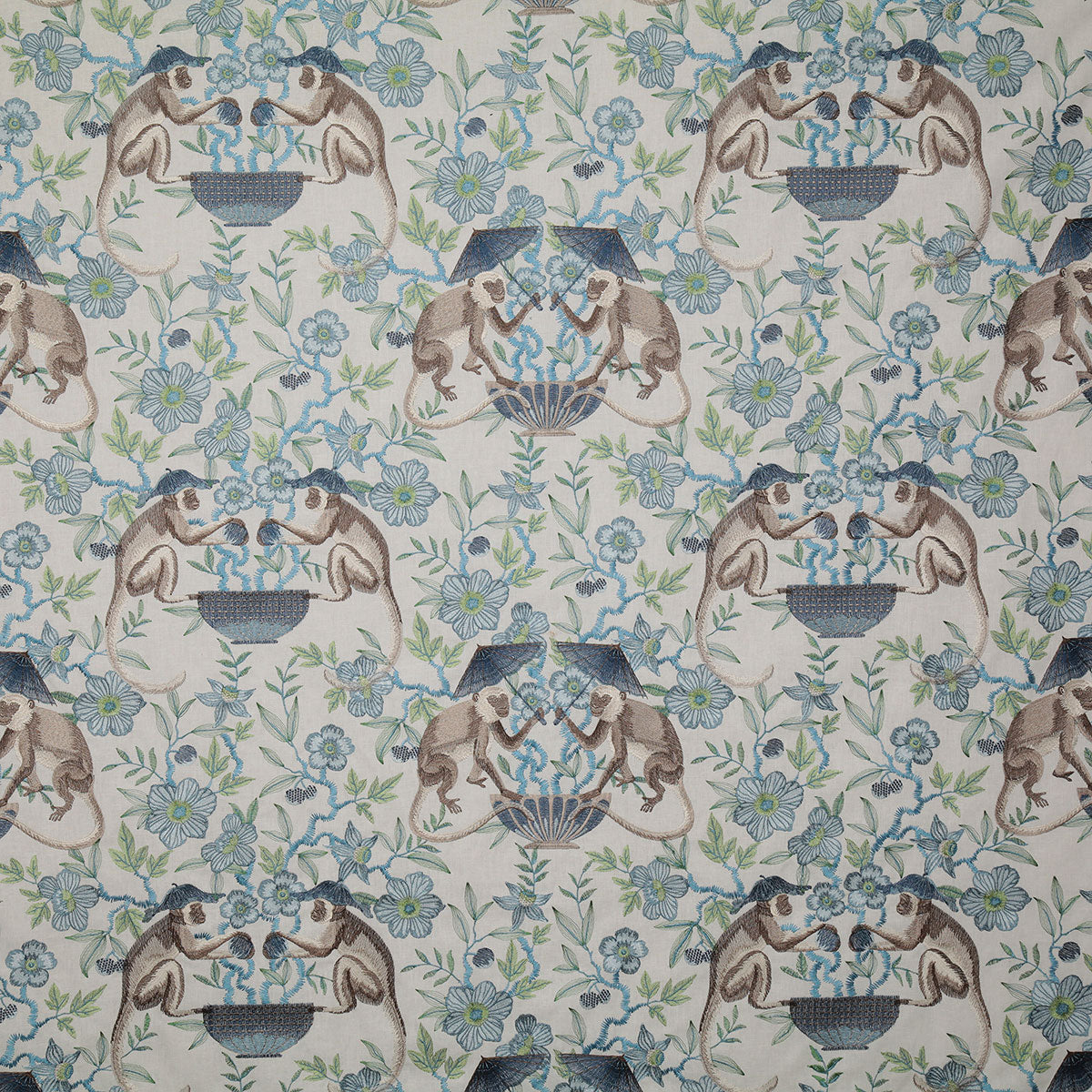 7412-cheeky-monkey-cornflower-pindler - Pindler Tela