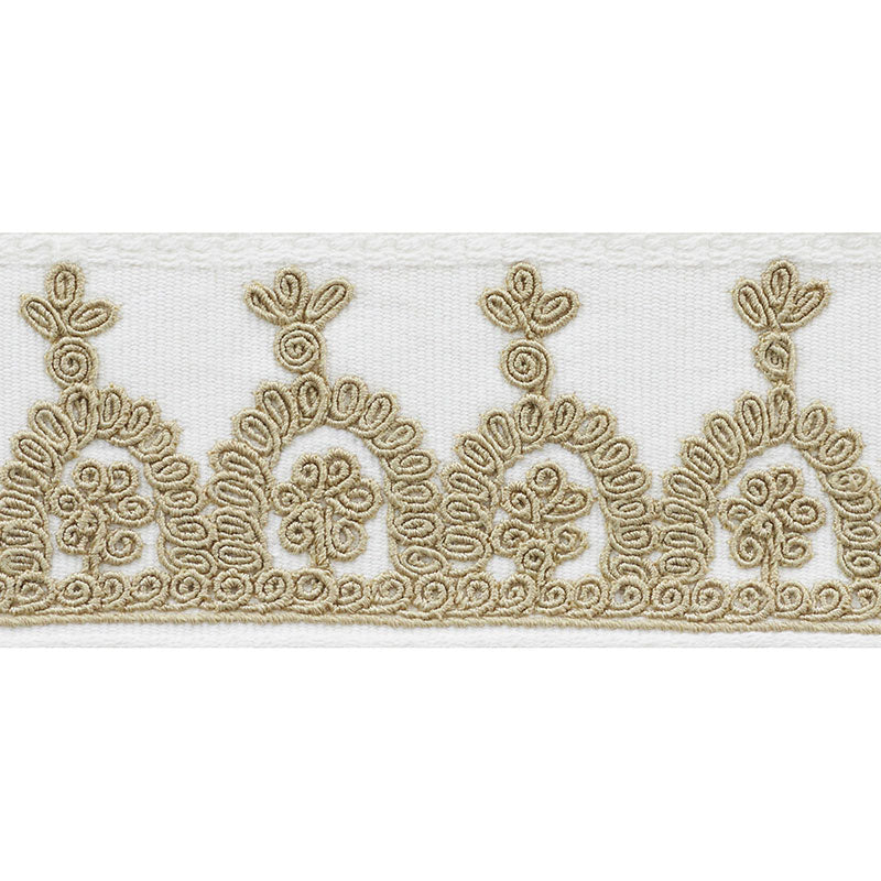 NOELIA-EMBROIDERED-TAPE-IVORY-SCHUMACHER-74150 - Schumacher Recortar
