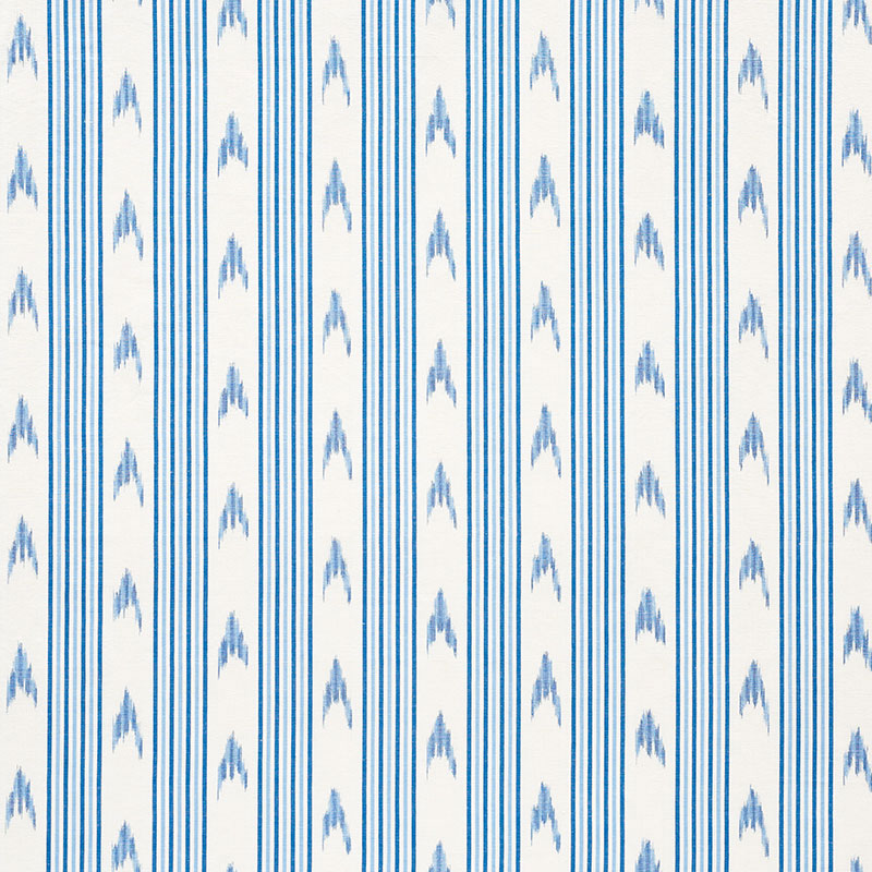 SANTA-BARBARA-IKAT-INDIGO-SCHUMACHER-74220 - Schumacher Fabric