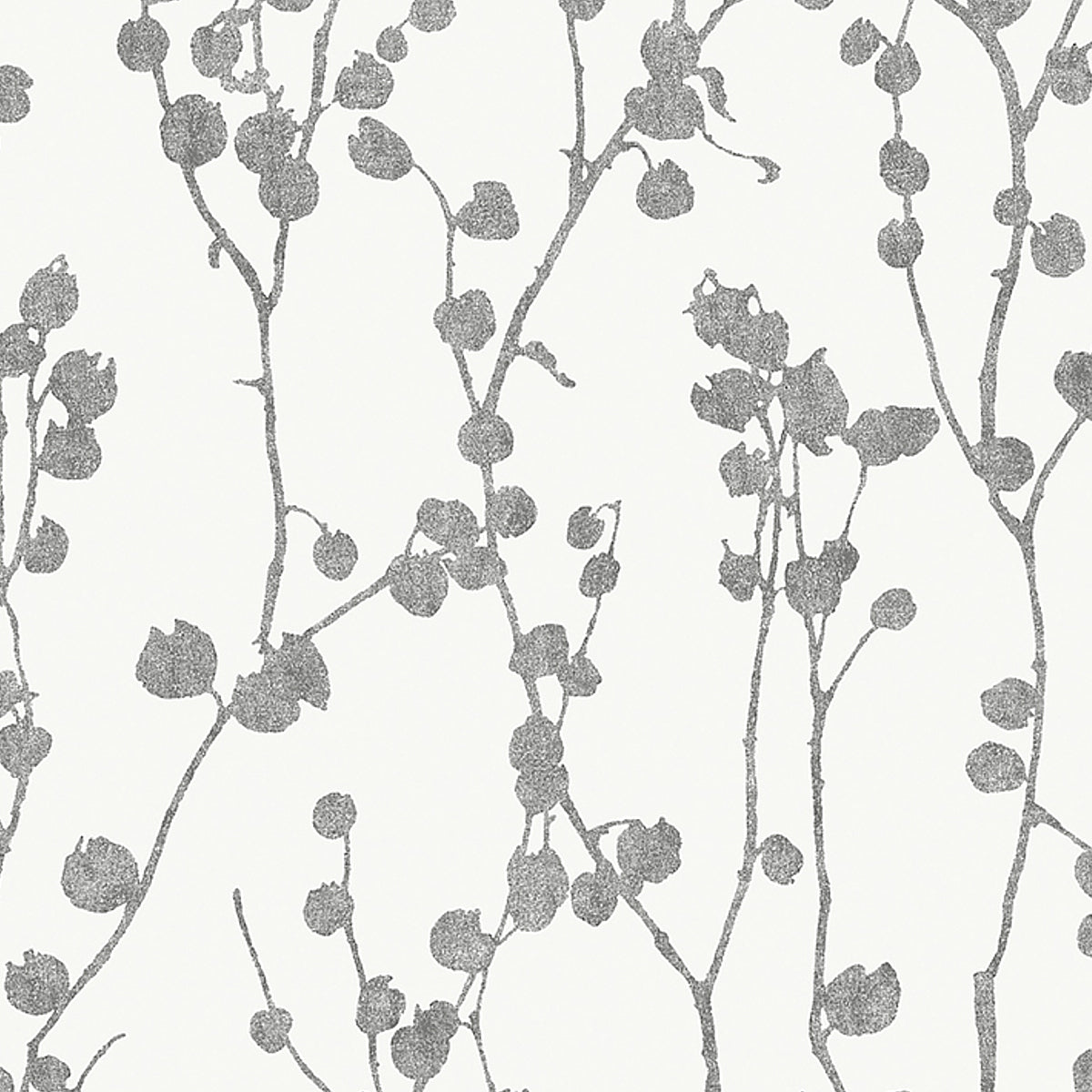 Disa Charcoal wallpaper by Schumacher, 7425 - Schumacher Wallpaper