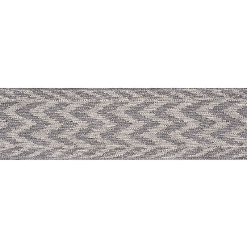 CHEVRON-WOVEN-TAPE-GREY-SCHUMACHER-74251 - Schumacher Trim