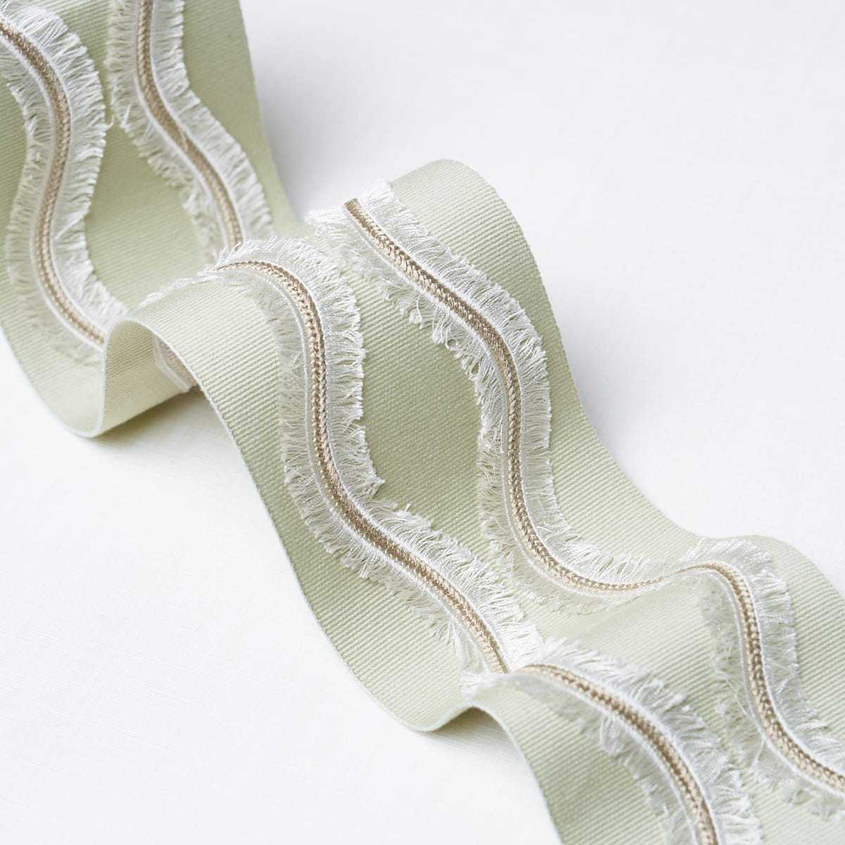 OGEE-EMBROIDERED-TAPE-SEAGLASS-SCHUMACHER-74335 - Schumacher Trim