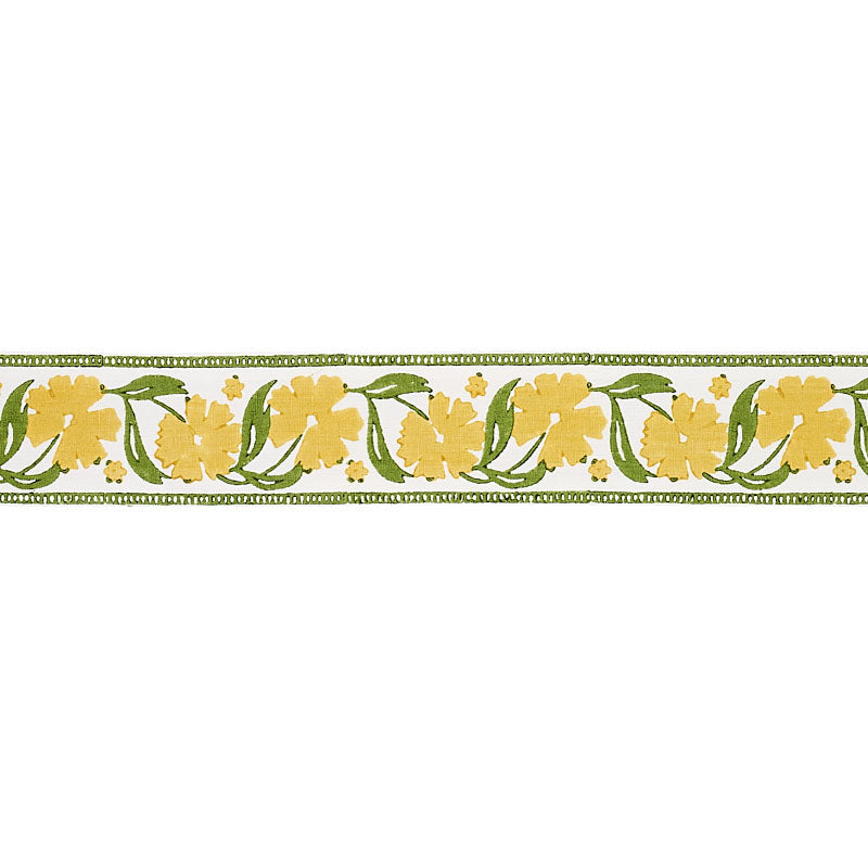 ADRA-HAND-BLOCKED-TAPE-YELLOW-GREEN-SCHUMACHER-74404 - Schumacher Trim