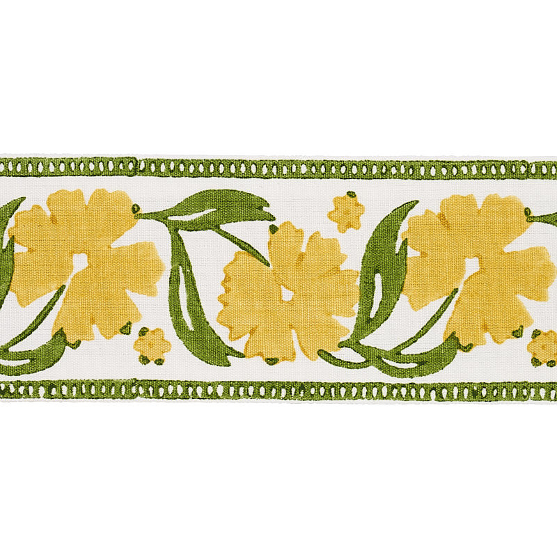 ADRA-HAND-BLOCKED-TAPE-YELLOW-GREEN-SCHUMACHER-74404 - Schumacher Trim