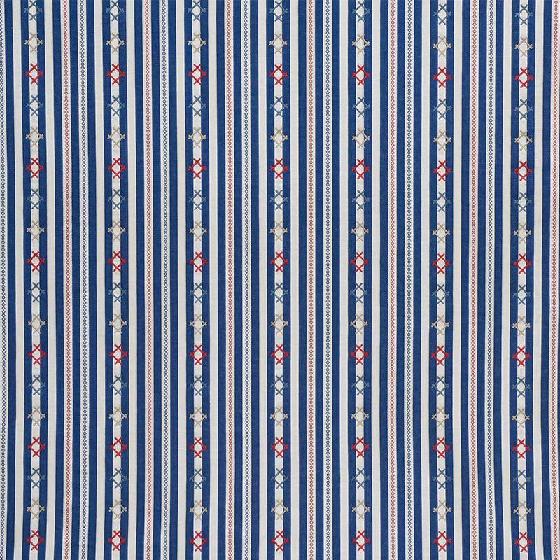 RHODES-STRIPE-NAVY-SCHUMACHER-74460 - Schumacher Fabric