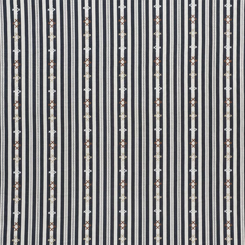 RHODES-STRIPE-BLACK-SCHUMACHER-74461 - Schumacher Fabric
