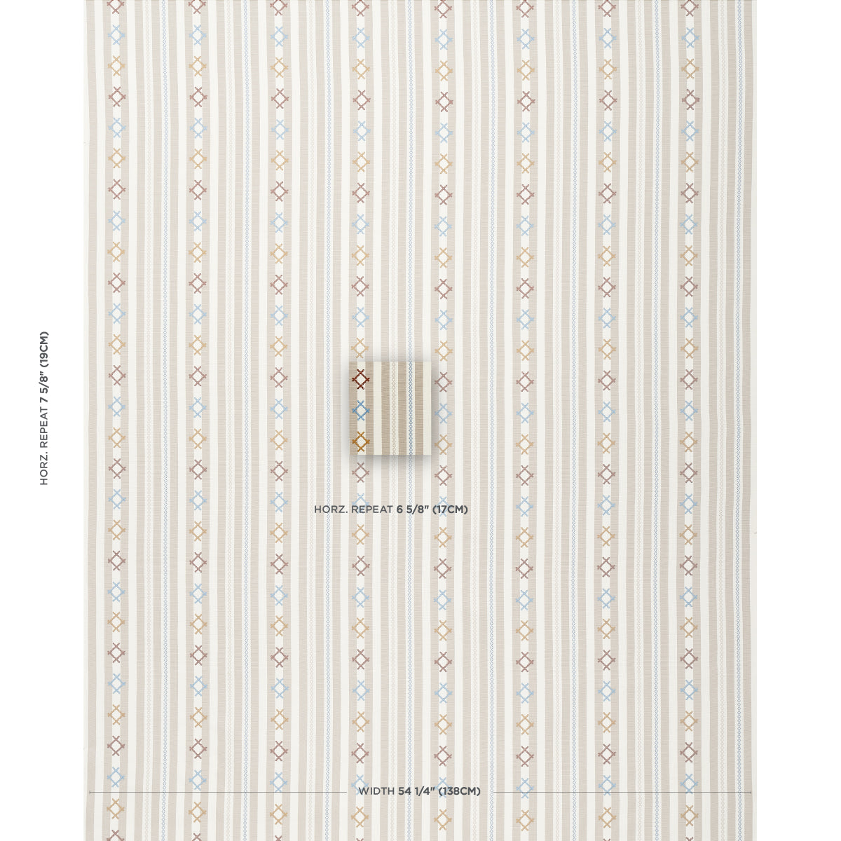 RHODES-STRIPE-NEUTRAL-SCHUMACHER-74463 - Schumacher Fabric