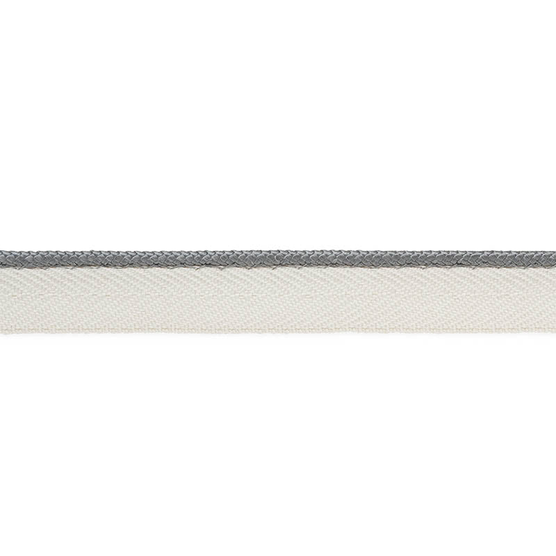 GUSTAVE-SILK-LIP-CORD-NARROW-GREY-SCHUMACHER-74533 - Schumacher Recortar