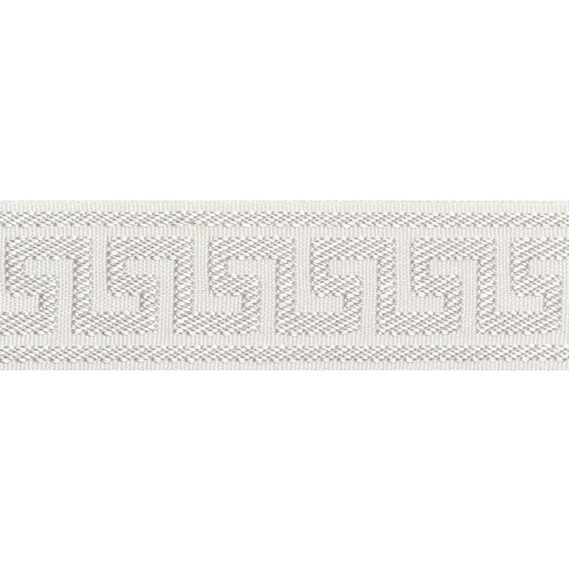 ETIENNE-SILK-GREEK-KEY-NARROW-DOVE-SCHUMACHER-74680 - Schumacher Trim