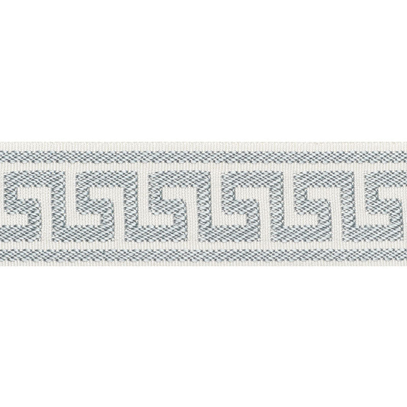 ETIENNE-SILK-GREEK-KEY-NARROW-CLOUD-SCHUMACHER-74681 - Schumacher Trim