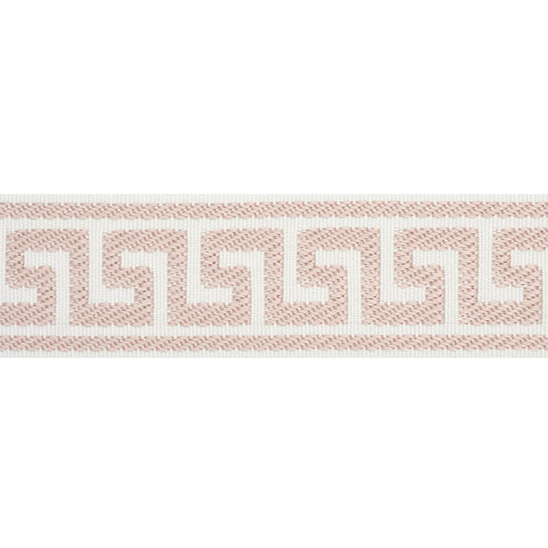 ETIENNE-SILK-GREEK-KEY-NARROW-BLUSH-SCHUMACHER-74689 - Schumacher Trim