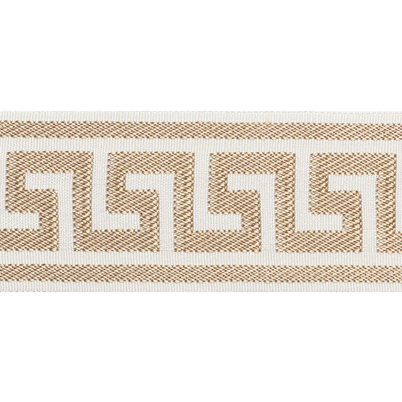 ETIENNE-SILK-GREEK-KEY-WIDE-SAND-SCHUMACHER-74702 - Schumacher Trim