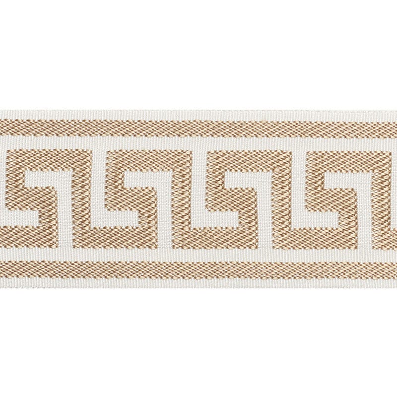 ETIENNE-SILK-GREEK-KEY-WIDE-SAND-SCHUMACHER-74702 - Schumacher Trim