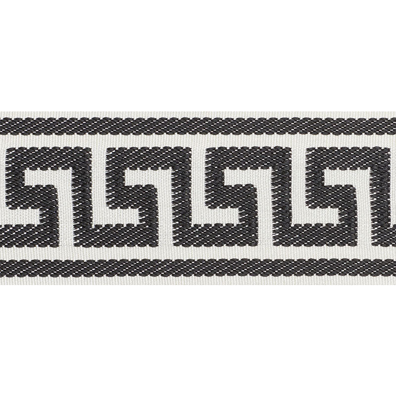 ETIENNE-SILK-GREEK-KEY-WIDE-BLACK-SCHUMACHER-74705 - Schumacher Trim