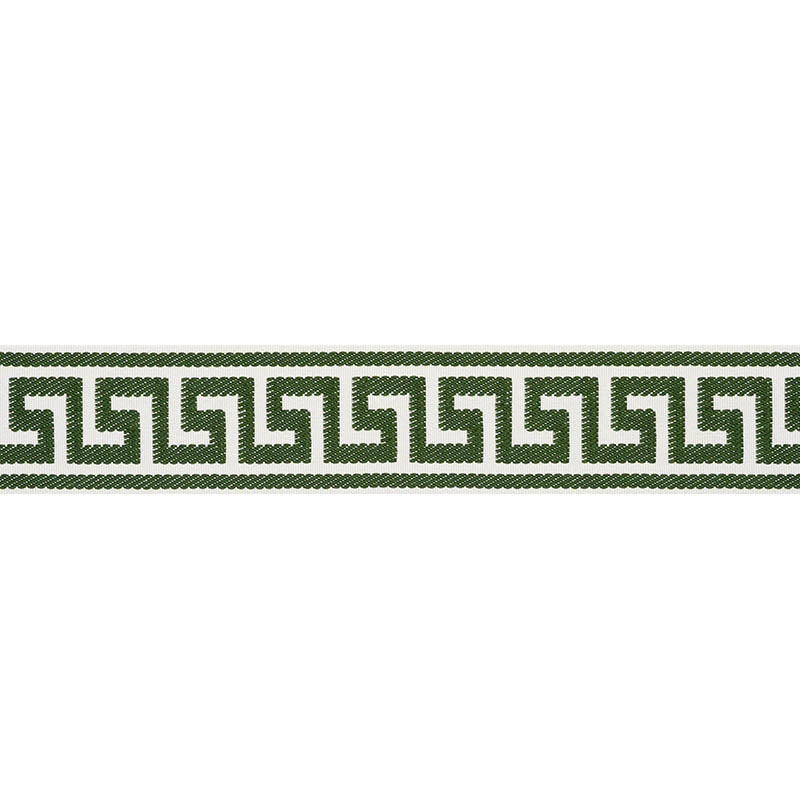 ETIENNE-SILK-GREEK-KEY-WIDE-EMERALD-SCHUMACHER-74707 - Schumacher Trim