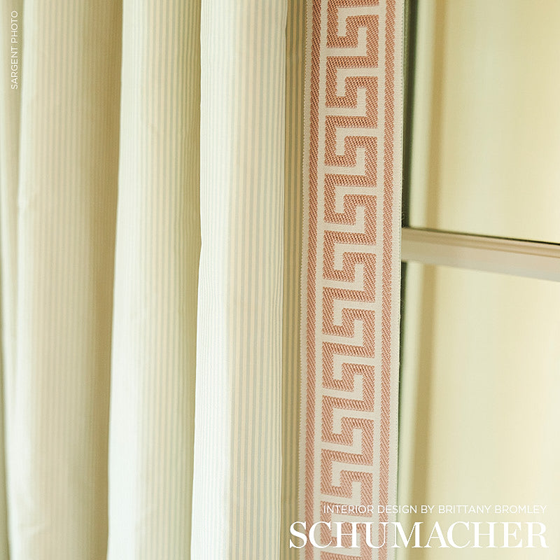 ETIENNE-SILK-GREEK-KEY-WIDE-BLUSH-SCHUMACHER-74709 - Schumacher Trim