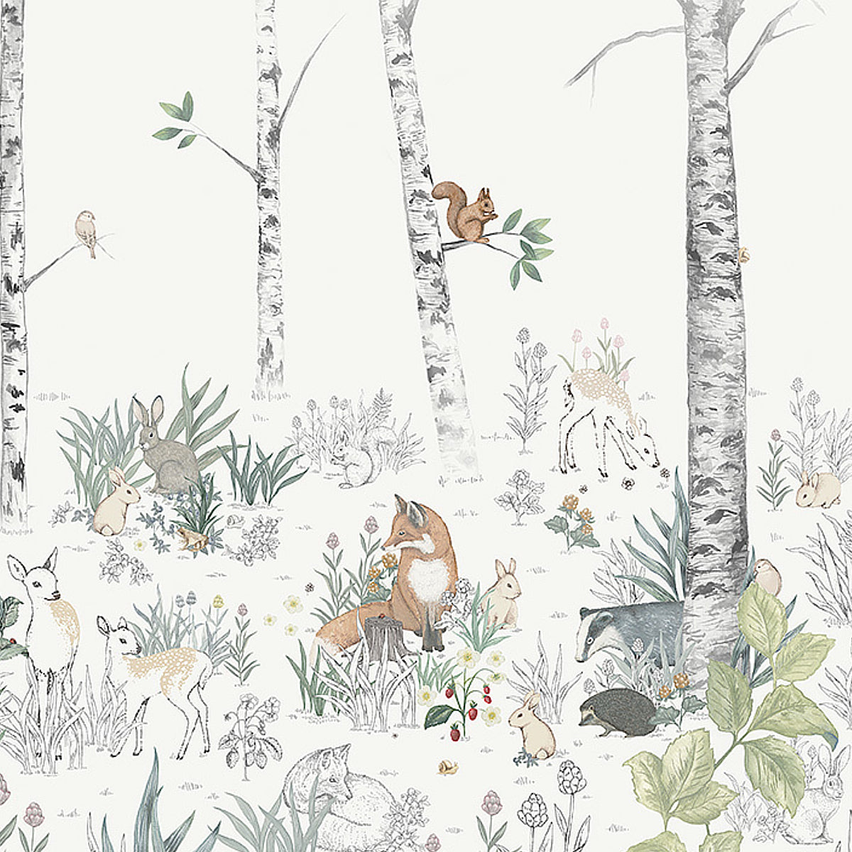 MAGIC-FOREST-MURAL-IVORY-SCHUMACHER-7481