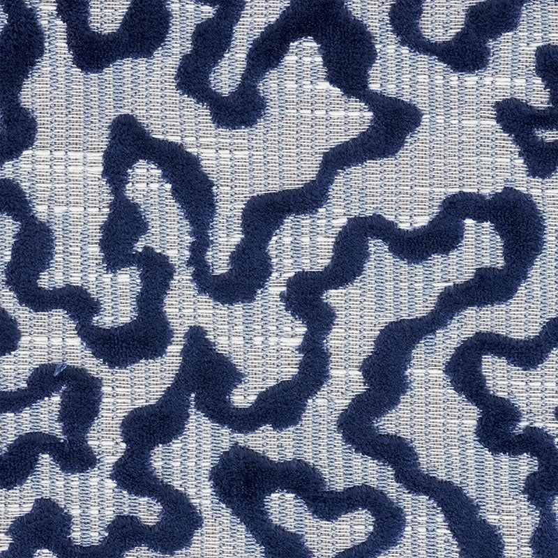 JANIS-VELVET-BLUE-SCHUMACHER-75222 - Schumacher Fabric