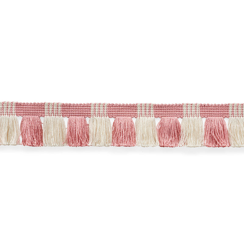 JUNO-FRINGE-PINK-IVORY-SCHUMACHER-75362 - Schumacher Trim