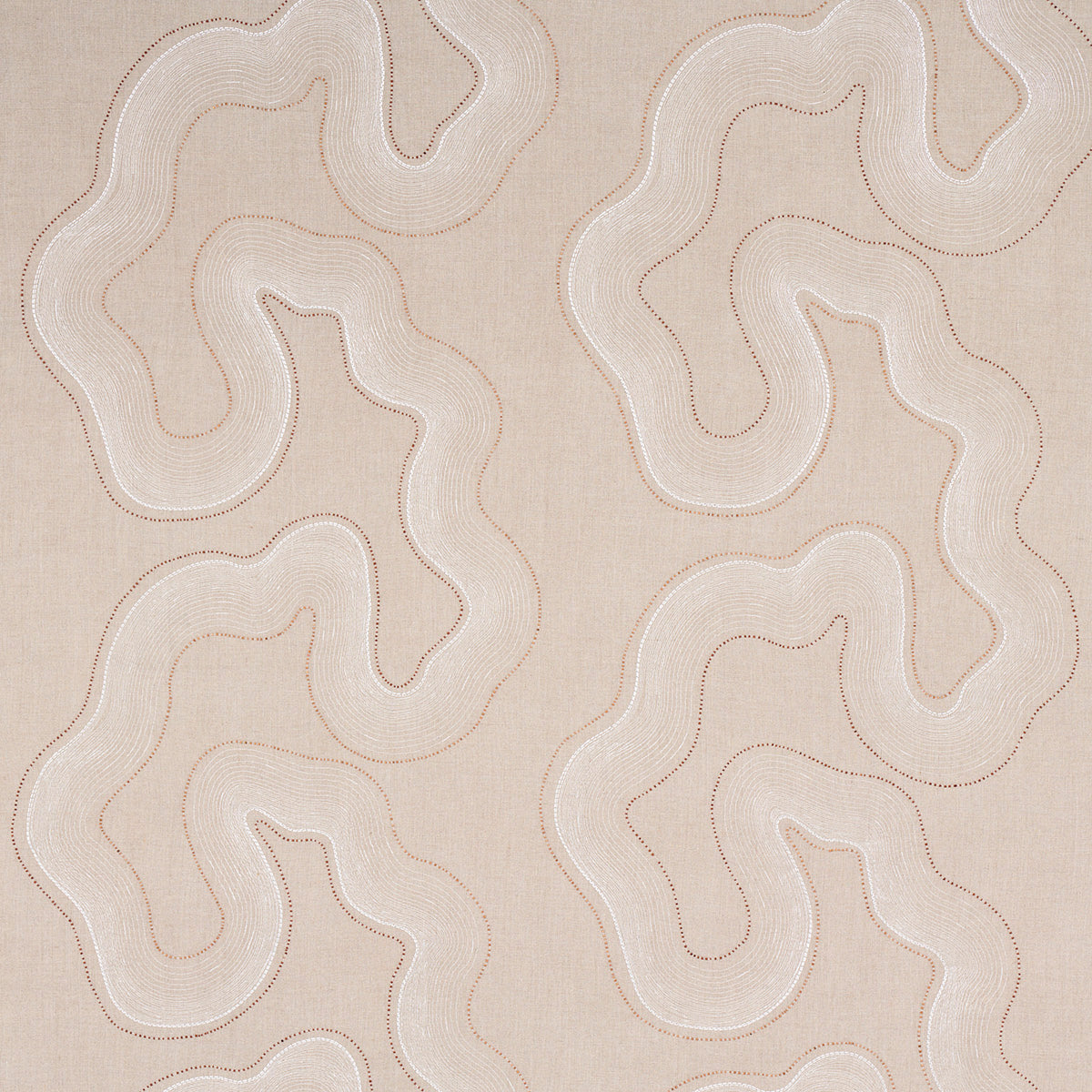 TOPO-BEADED-SHEER-NATURAL-SCHUMACHER-75902 - Schumacher Fabric