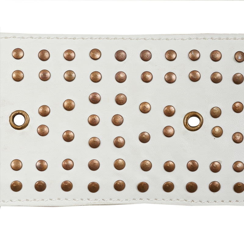 STUDDED-LEATHER-TRIM-IVORY-SCHUMACHER-76090 - Schumacher Trim