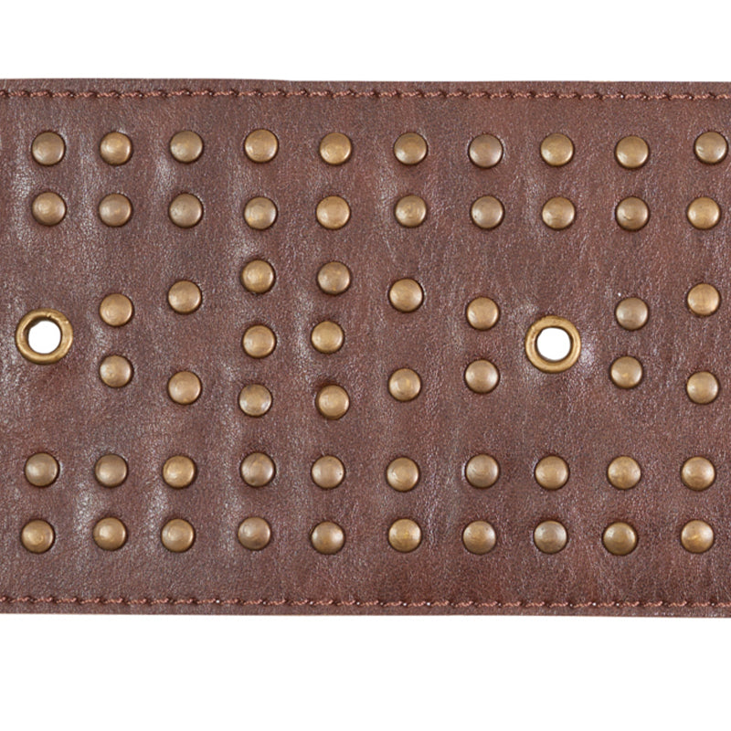 STUDDED-LEATHER-TRIM-BROWN-SCHUMACHER-76091 - Schumacher Trim
