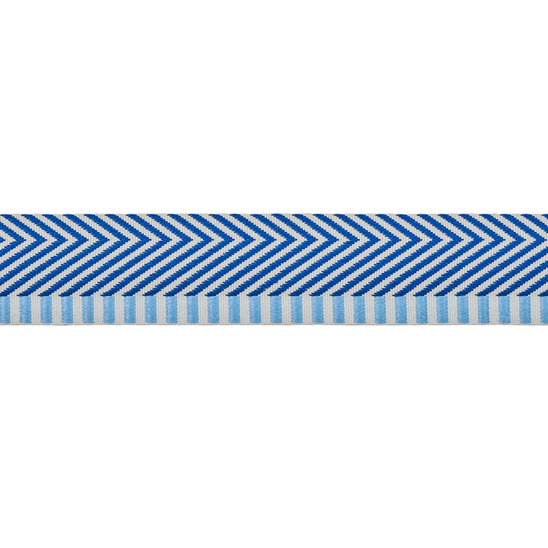 CHEVRON-TWILL-TAPE-BLUE-SCHUMACHER-76113 - Schumacher Trim