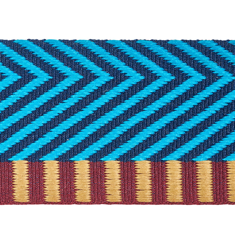 CHEVRON-TWILL-TAPE-PEACOCK-SCHUMACHER-76114 - Schumacher Trim