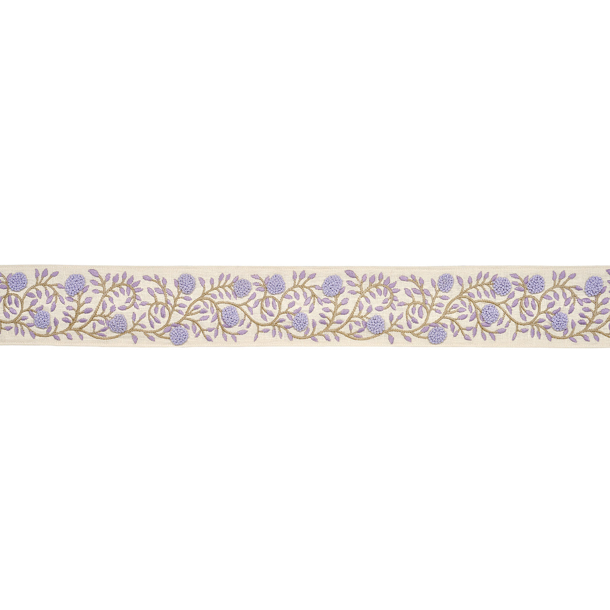 ASHOKA-TAPE-LILAC-CREAM-SCHUMACHER-76297 - Schumacher Trim