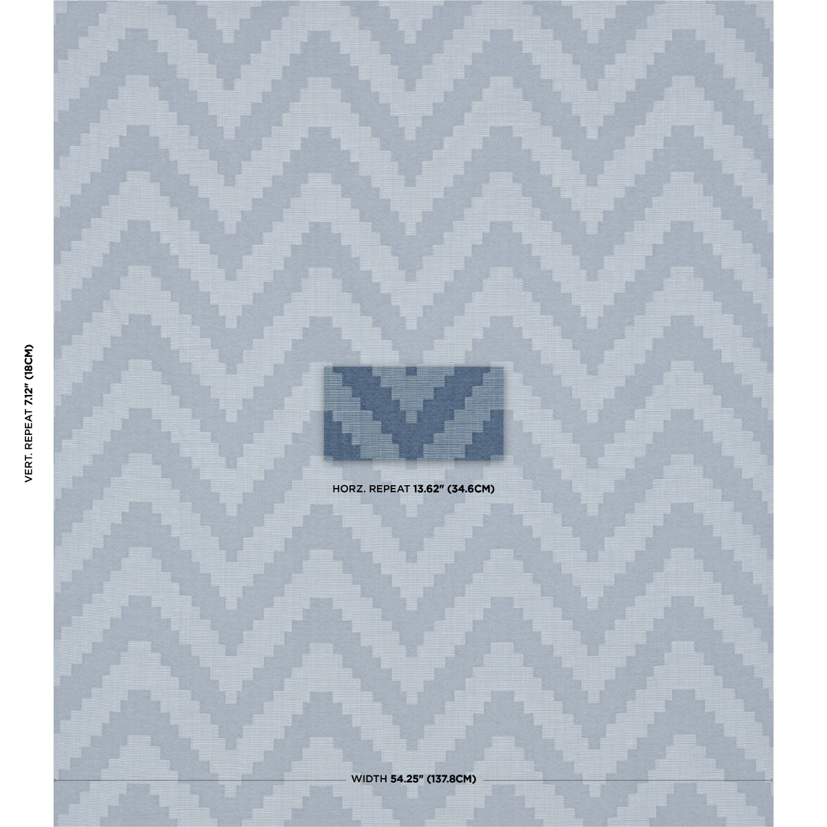 VERNE-INDIGO-SCHUMACHER-76532 - Schumacher Fabric