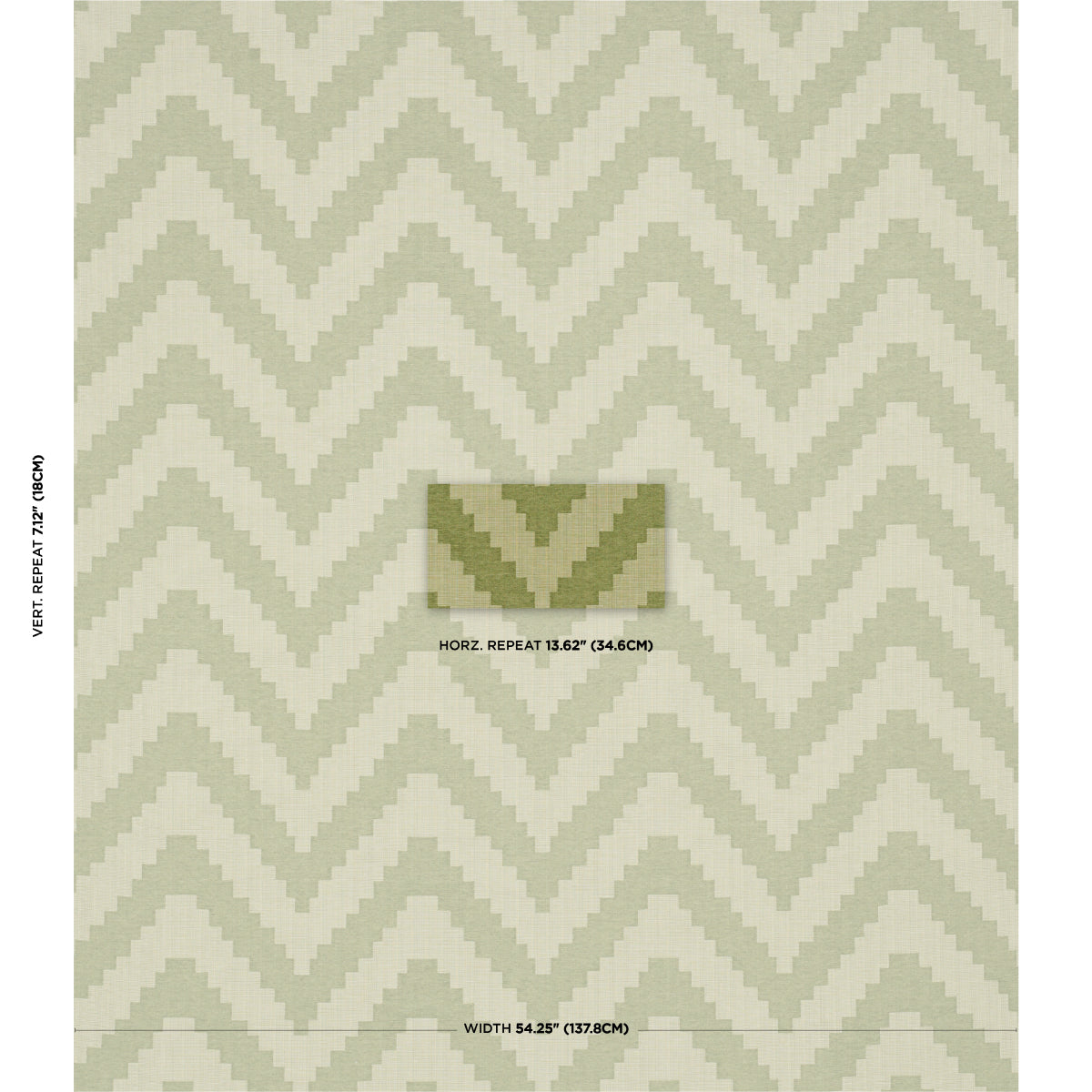 Verne - Green - Schumacher 76533 Fabric - Schumacher Fabric