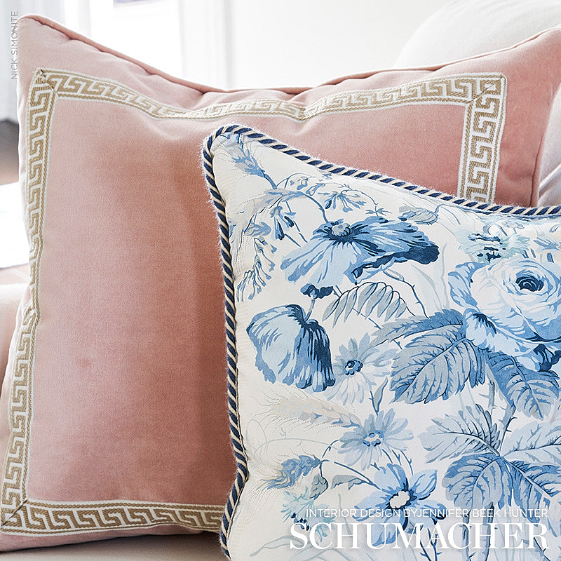 ROCKY-PERFORMANCE-VELVET-BLUSH-SCHUMACHER-76600 - Schumacher Fabric