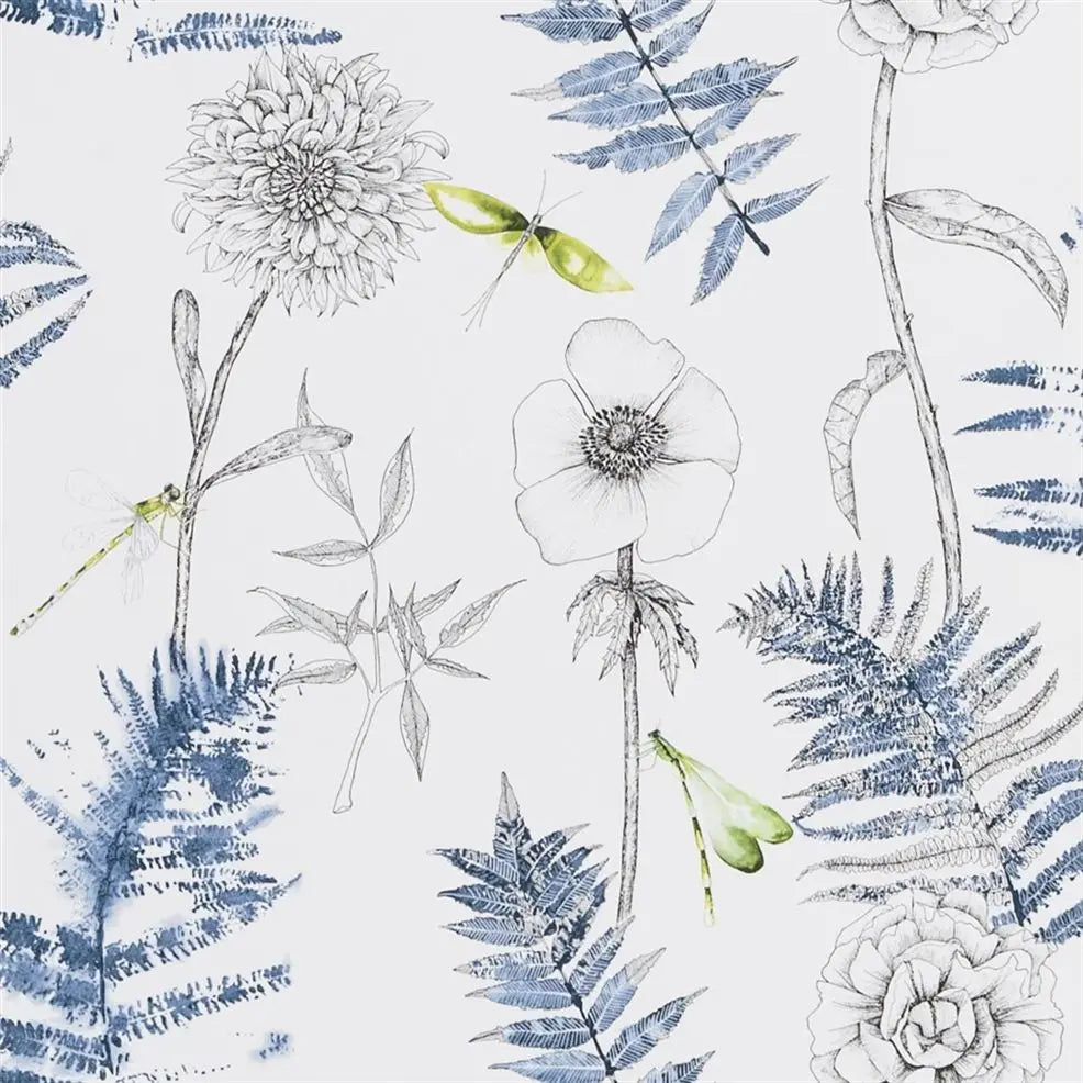 Acanthus Wallpaper Indigo PDG1022/01 by Designers Guild - The WorkRm
