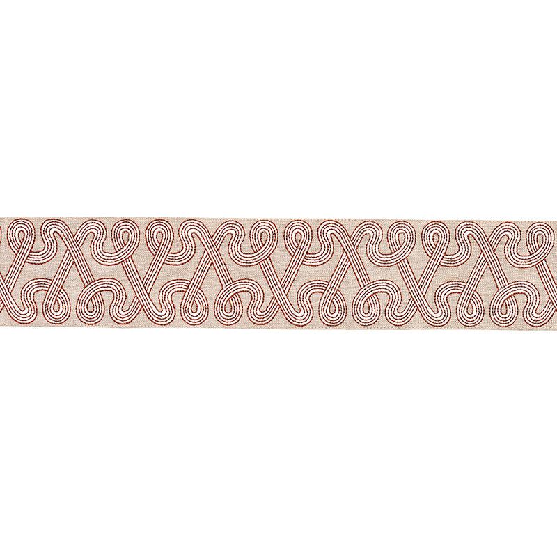 FREEFORM-EMBROIDERED-TAPE-CLAY-SCHUMACHER-76734 - Schumacher Trim
