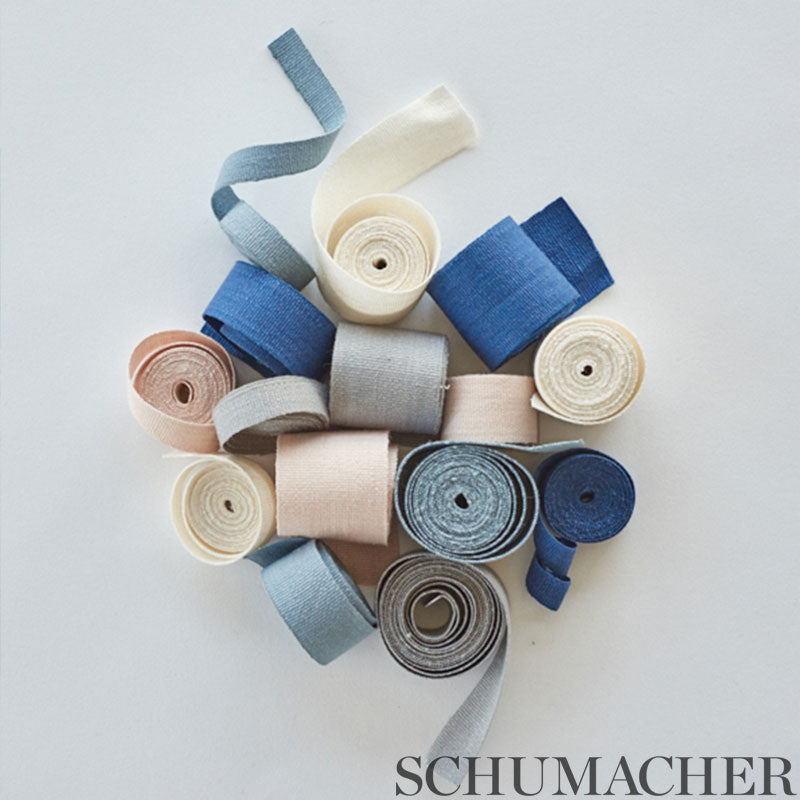 MATHIAS-LINEN-TAPE-NARROW-GREY-SCHUMACHER-76832 - Schumacher Trim