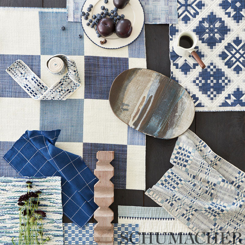 BRIMFIELD-INDIGO-SCHUMACHER-76940 - Schumacher Fabric