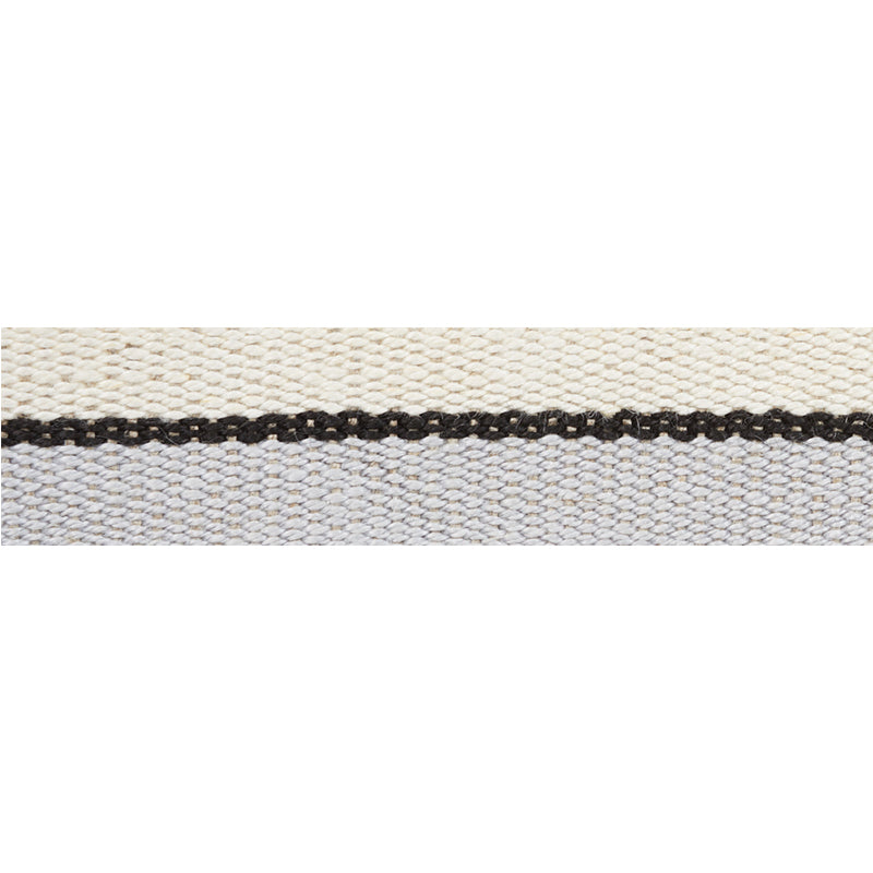 ILE-SAINT-LOUIS-NARROW-TAPE-WHITE-BLACK-SILVERY-BLUE-SCHUMACHER-77000 - Schumacher Trim
