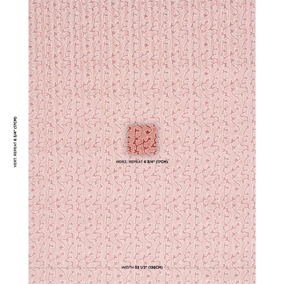 Corail Velvet - Coral - Schumacher 77133 Fabric - Schumacher Fabric