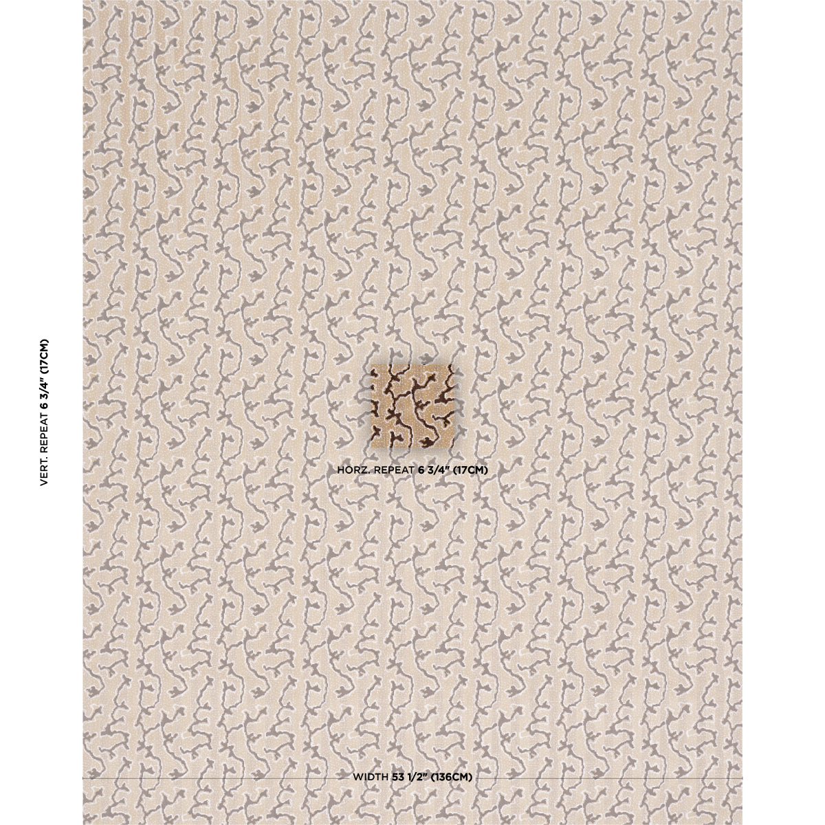 Corail Velvet - Champignon - Schumacher 77134 Fabric - Schumacher Fabric