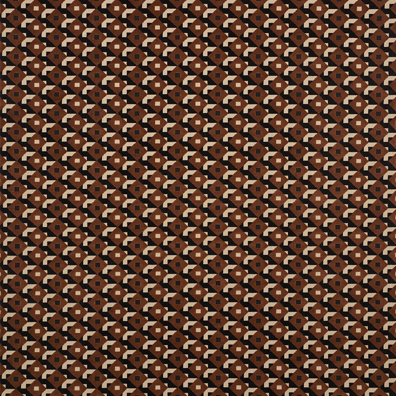 DAZZLE-SHIP-VELVET-BROWN-BLACK-SCHUMACHER-77242 - Schumacher Fabric