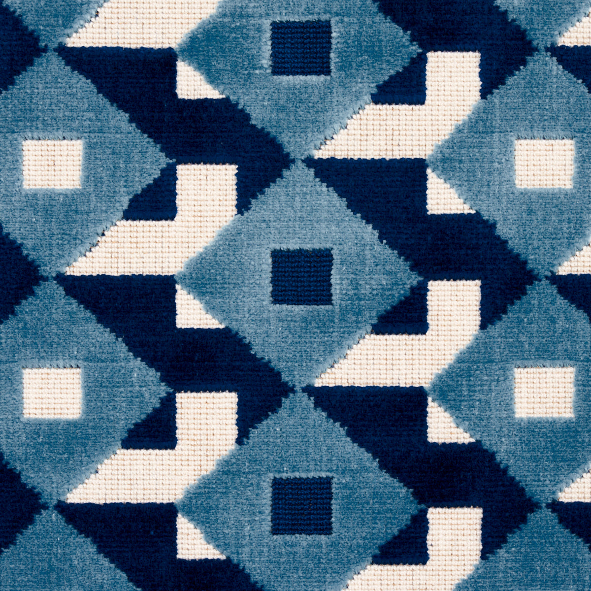 DAZZLE-SHIP-VELVET-AZURE-SCHUMACHER-77243 - Schumacher Fabric