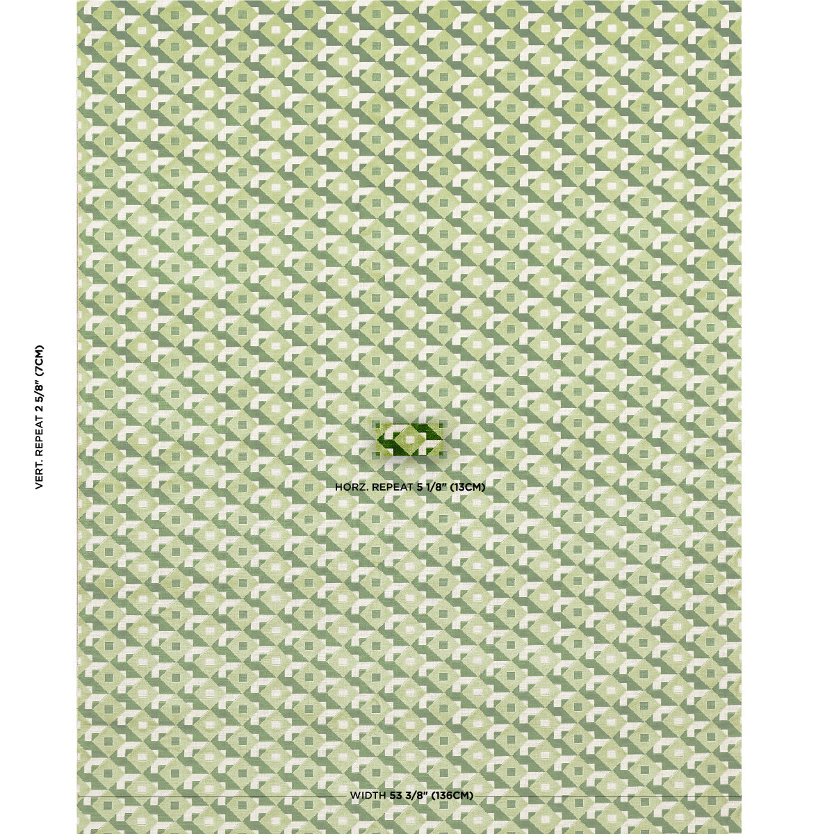 Dazzle Ship Velvet - Verdant - Schumacher 77244 Fabric - Schumacher Fabric